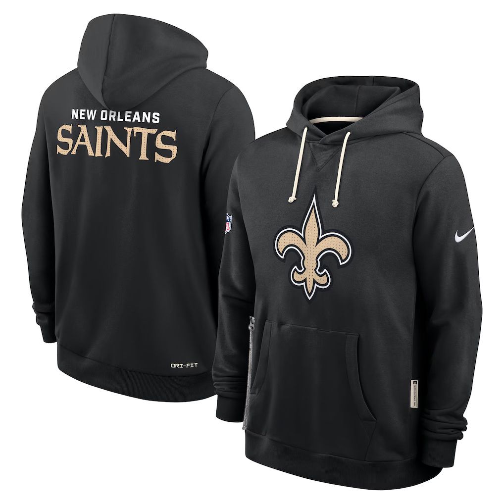 Men 2026 NFL New Orleans Saints hoodie black 01